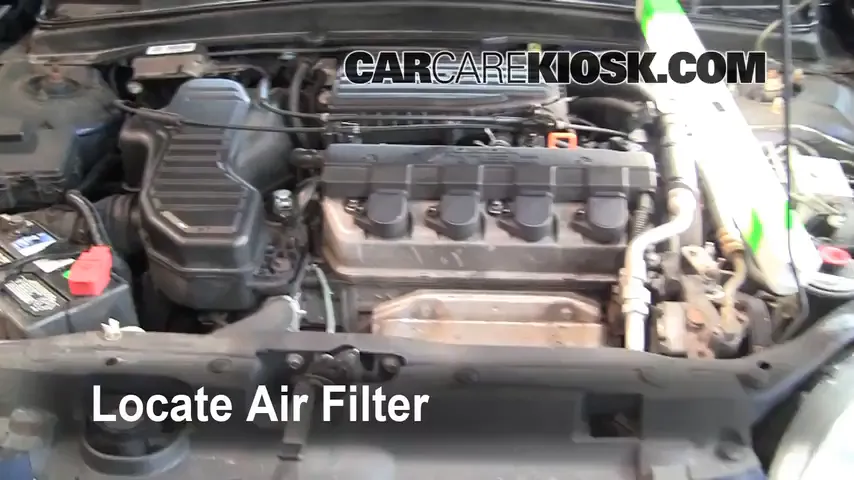 2001 Honda Civic EX 1.7L 4 Cyl. Coupe (2 Door) Air Filter (Engine)
